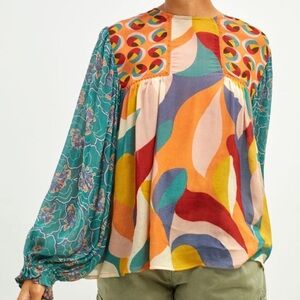 Vibrant Abstract Miranda Women's Blouse